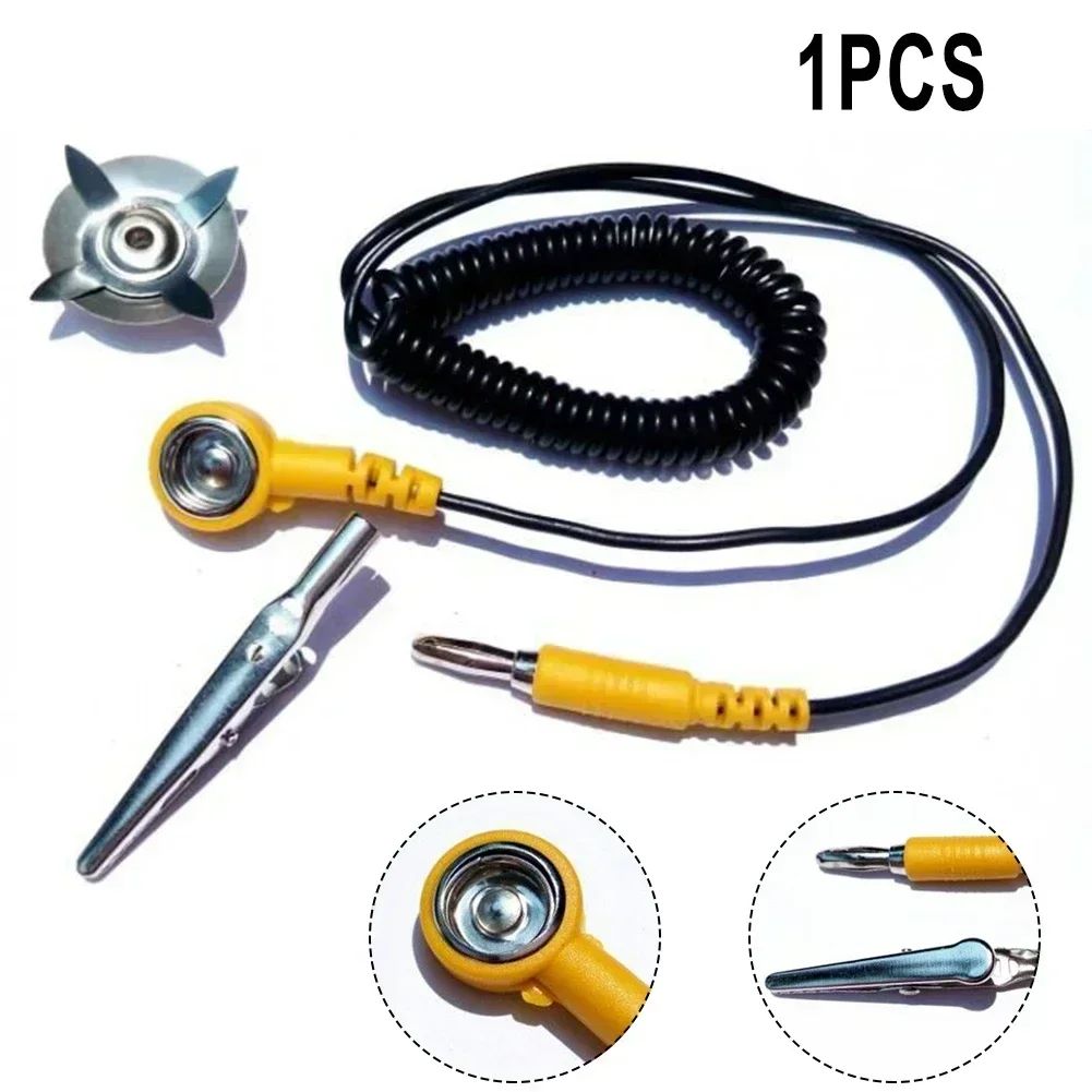 1pc ESD Ground Wire Anti-stati - Power Tools Yellow And Black recension och pris