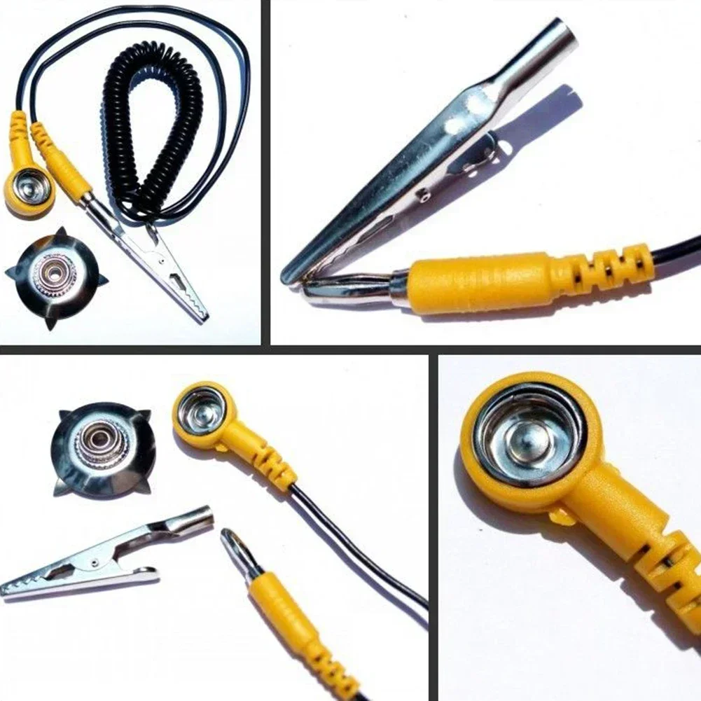 1pc ESD Ground Wire Anti-stati - Power Tools Yellow And Black recension och pris