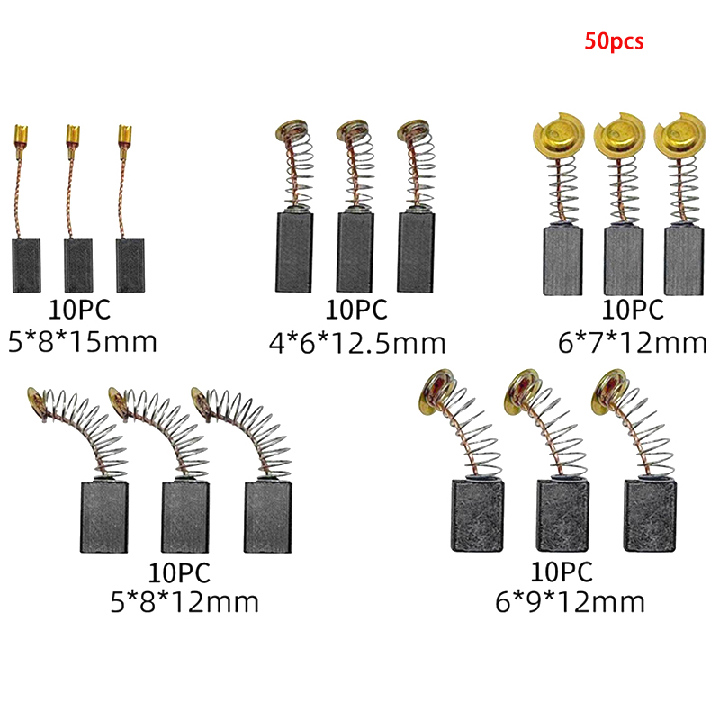 50Pcs Carbon Brush Replacement - Power Tools Carbon Brush recension och pris