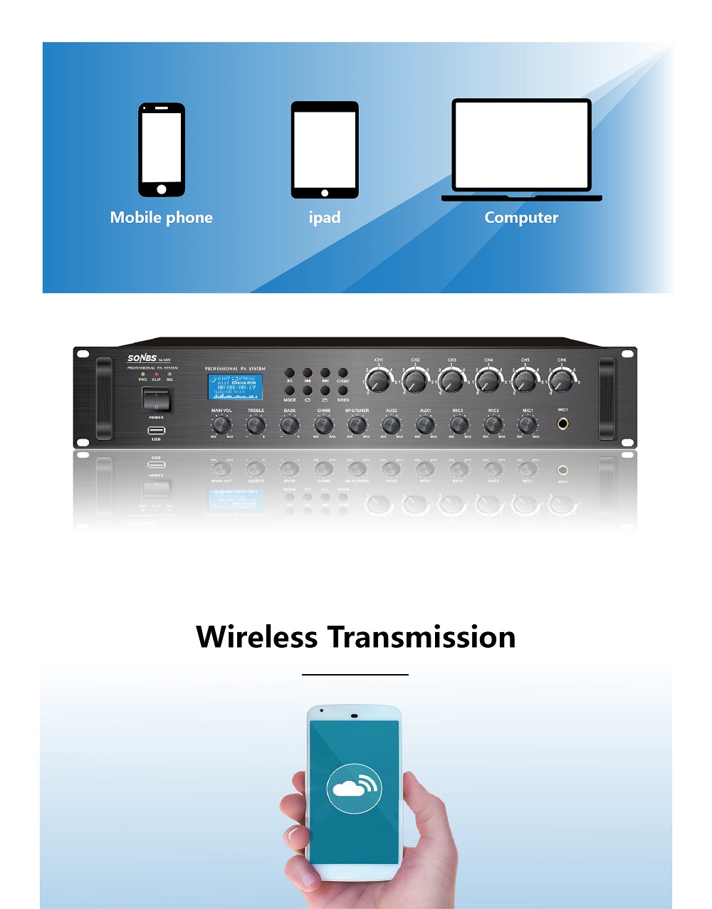 500w 80hz~16khz Pa System 6 Zo - Power Tools Zones recension och pris