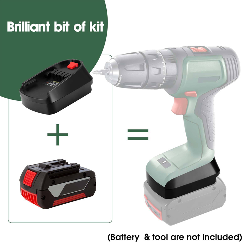 Battery Adapter for Bosch 18V  - Power Tools Green Color recension och pris